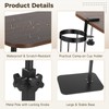 Joyoolife Rotating C Shaped Side Table with Cup Holder, Adjustable
