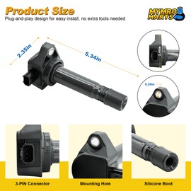 6Pcs Ignition Coil Pack UF624 for Honda Ridgeline 2009-2014 Pilot 2009-2015, for Acura RDX ZDX MDX 2010-2013 V6 3.5L 3.7L