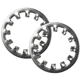 BOUMVID Pack of 5 M24 Tooth Washers Lock Washers Stainless Steel 304 Tooth Washers Inner Tooth Serrated Clamping Discs Size Assortment Spring Washers Washers for Screw Attachment