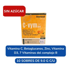 C-vym Cero Polvo 10 Sobres Suplemento Alimenticio Sin Azúcar