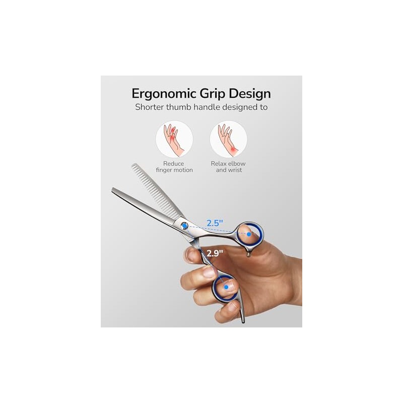 ULG Hair Cutting Scissors, Thinning Scissors Set, Professional Hairdressing Texturing
