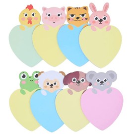 8 PCS Animal Sticky Notes Set Cute Novelty Sticky Notes Mini Memo Note Pad for School Office Memo Party Bags Filler Student Kids Gifts