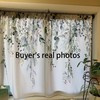 oolygoo Eucalyptus Botanical Leaves Floral Kitchen Window Curtains Over Sink