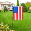 32inchs Garden Flag Stand, Removable Yard Flag Pole Outdoor Decor