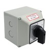 Keymoo 125A Rotary Changeover Switch with Master Switch Exterior Box,