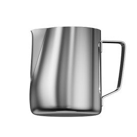 JZ.CAFE Milk Frothing Pitcher, 12 Oz/350 ML Milk Frother Steamer Cup Stainless Steel Espresso Cup with Decorating Pen