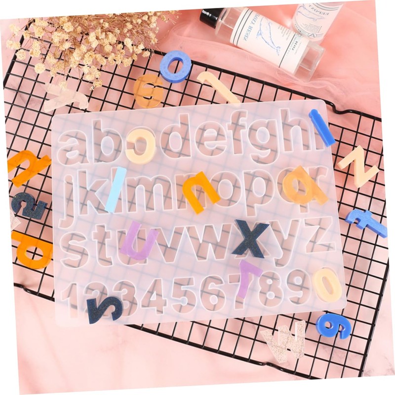 NOLITOY Alphanumeric Stencil Set Numbers Letters Mold for DIY Jewelry