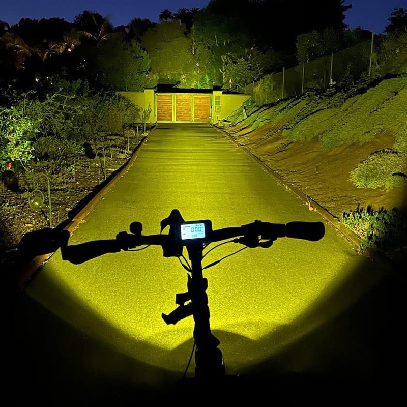 OZ-USA E-bike 2-Pin High Output LED Headlight Neon Yellow Compatible