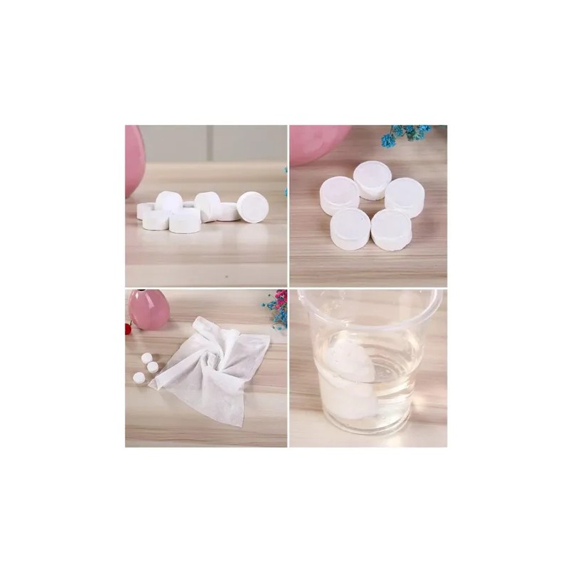 Set 50 Piezas Toalla Comprimida Compacta Limpieza Facial