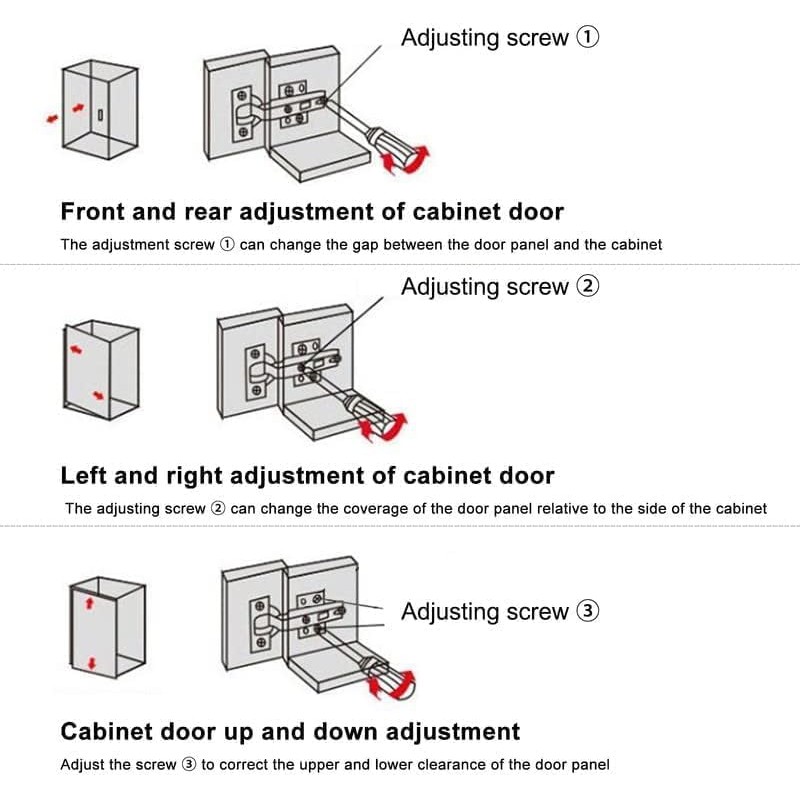 Pack of 2 90 Degree Soft Close Hinges for Cabinet