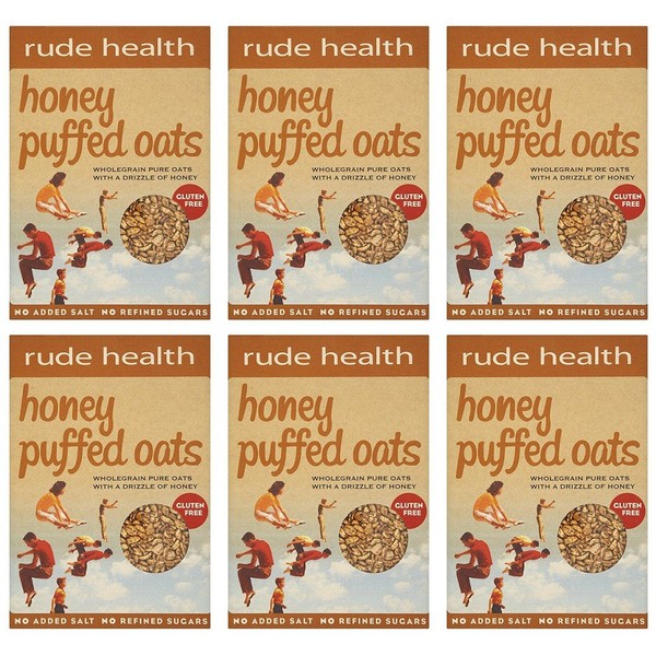 (6 PACK) - Rude Health - Honey Puffed Oats | 240g | 6 PACK BUNDLE