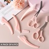 6 Pcs Eyebrow Trimmer Scissor Eyebrow Trimmer Set Professional Precision