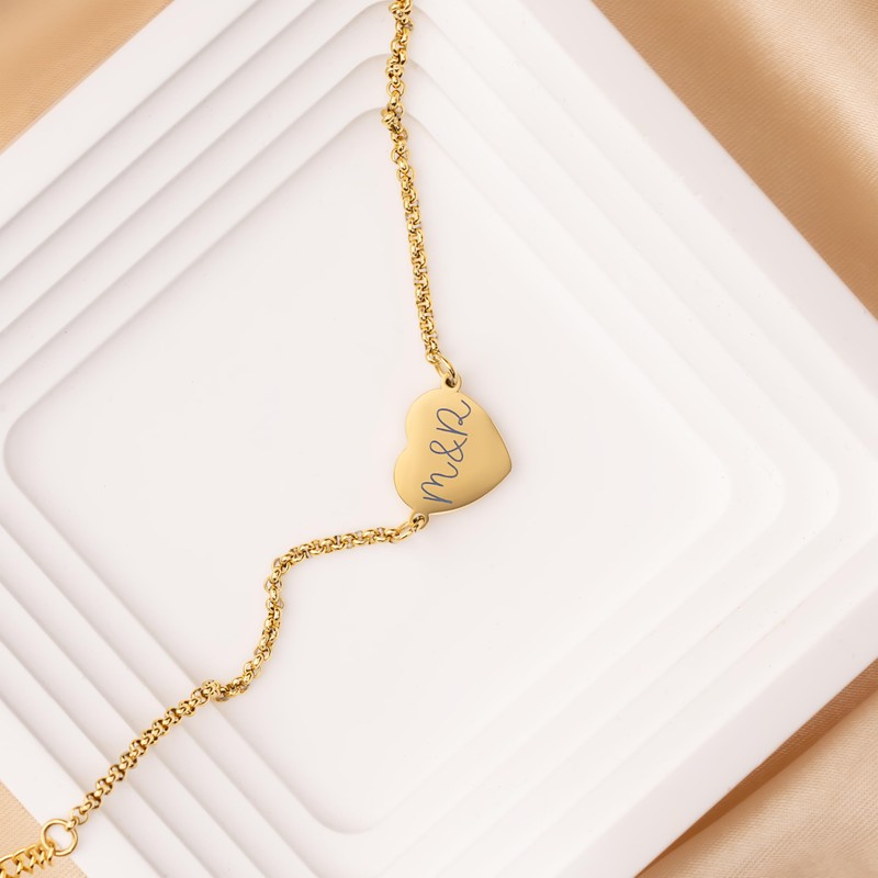 Personalisiertes Armband Herz Damen