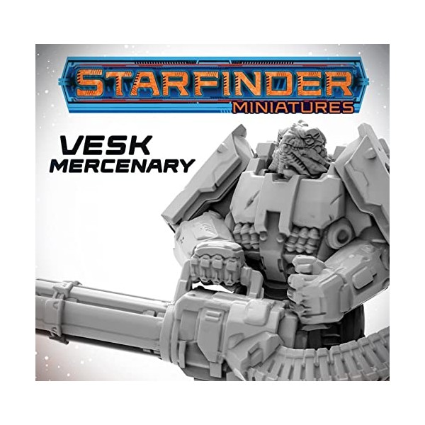 Archon Studio 69388 Starfinder Unpainted Miniatures: Vesk Mercenary Archon Accessories,