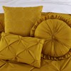 Chezmoi Collection Sydney Mustard Yellow Comforter Set Extra Wide King