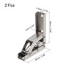 uxcell 90 Degree Folding Shelf Hinge Bracket, 2pcs Hidden Table