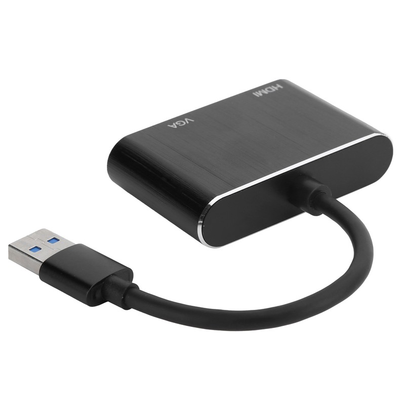 USB3.0 to VGA/HDMI Adapter Power Converter Display Expansion Dock Computer