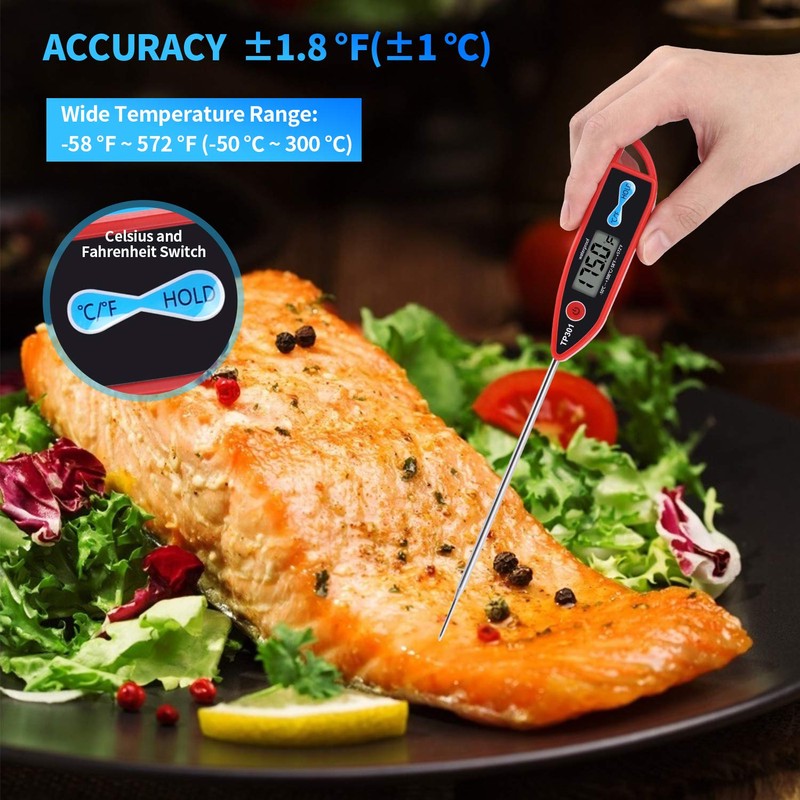 Yacumama Digital Water Thermometer for Liquid, Candle, Instant Read with