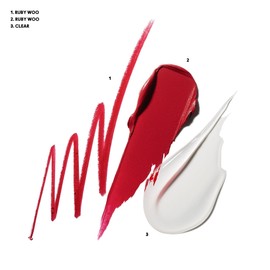 MAC Claim to Flame Lip Trio, Ruby Woo, 3 Piece Set