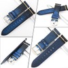 REZERO Leather Watch Bands, Tanned Leather Watch Straps, Black/Brown/Blue/Red/Green/Grey Watch