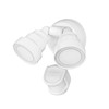 Globe Electric 180-Degree 15W Twin Head White 1400 Lumens Hardwired
