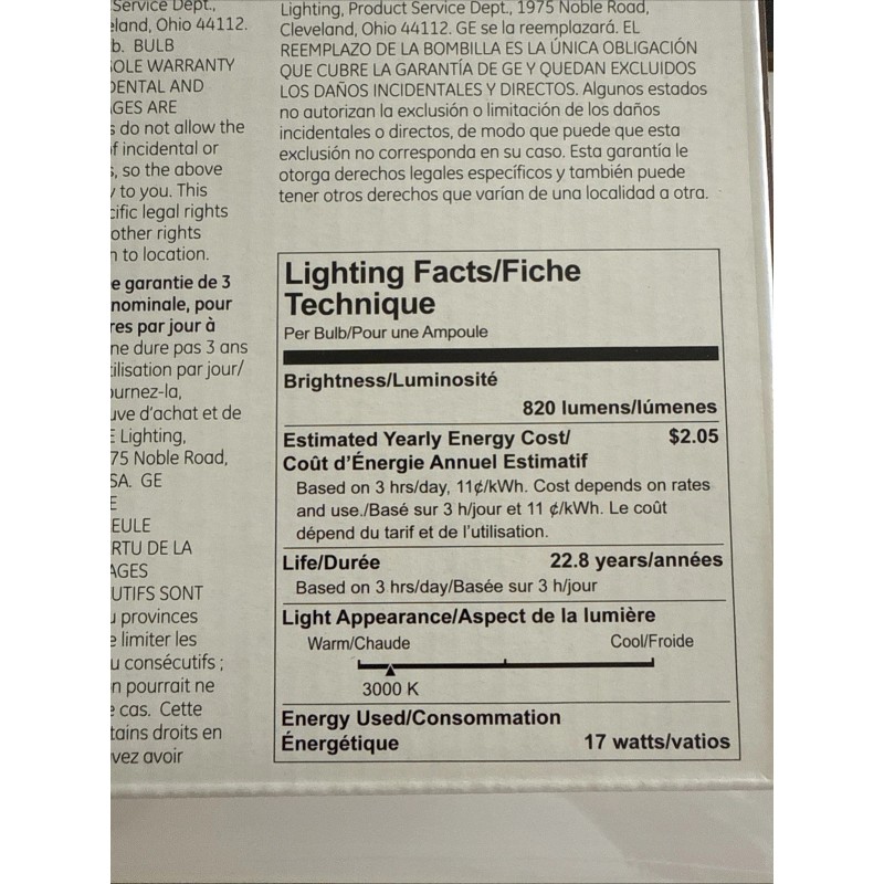 GE 17W PAR38 LED Narrow Flood 3000K 25000hr Light Bulb