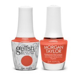 Gelish MINI & Morgan Taylor Spring Collection Now & Zen Duo - 15mL Gel & 15mL Lacquer Combo. Long-Lasting, High-Shine Nails. Easy Application, Chip-Resistant, Vibrant Color (I’m All Cheers, 2pcs)