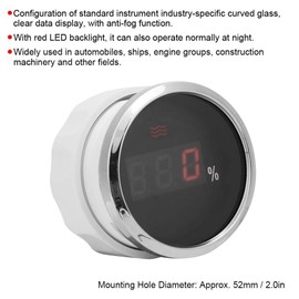 Water Level Gauge Meter Indicator Water Level Gauge Kit Water Level Indicator Car Intelligent Digital Display Waterproof Water Level Meter Gauges Car Meter 52mm