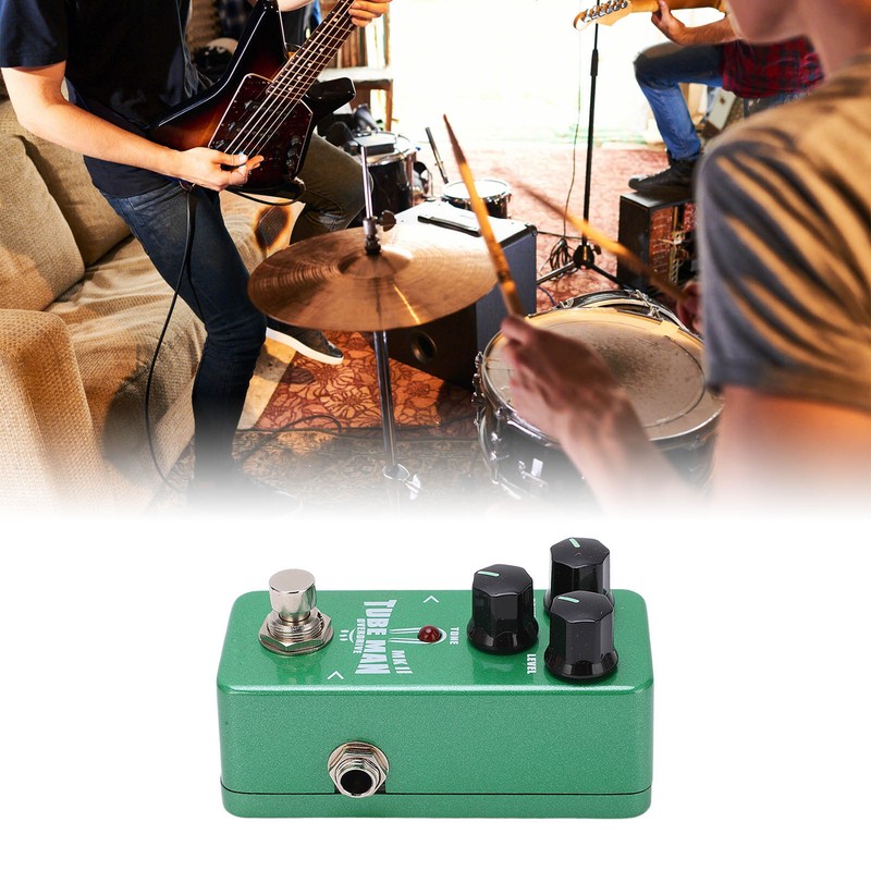 Guitar Effect Pedal TUBE MAN Overdrive Mini Adjustable Instrument Accessory