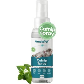 AmeizPet Catnip Spray for Cats, Cat Scratching Sprays, Transparent Cat & Kitten Behaviour Spray 50 ml (1.69 Oz)