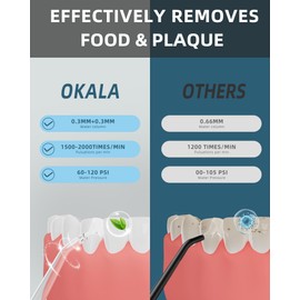 Water Flosser, Water Dental Flosser Pick for Teeth, 300ML IPX7 Waterproof Oral Irrigator, 3 Modes 4 Replaceable Jet Tips, Professional Flossing Cleaning Picks for Home Travel Gums, Braces Care (Black)