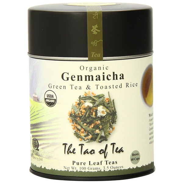 The Tao of Tea, Genmaicha Green Tea And Toasted Rice, Loose Leaf, 3.5 Ounce Tin