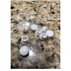 Widget 3/8 Inch White New Plastic Hole Covers 8 Pack