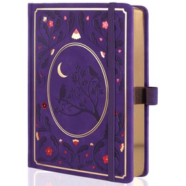 TIEFOSSI Bullet Dot Notebooks, A5 Hardcover Dot Journals for Writing Women, 160gsm Thick Paper, 190 Numbered Pages, for Planner Organization