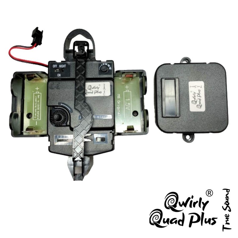 Chiming Quartz Clock Movement Qwirly True Tone Quad Plus -