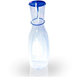 Urine Bottle for Men Plastic Transparent Pack of 1