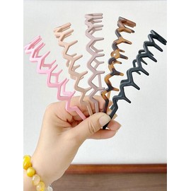 Wave Design Hair Hoop with Teeth, Fashionable Hair Accessories for Women & Girls, Minimalist Headwear Suitable for Thick Hair