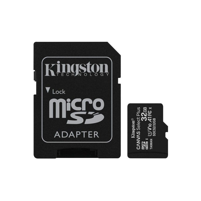 Kingston Canvas Select Plus microSD Card SDCS2/32 GB-2P1A Class 10