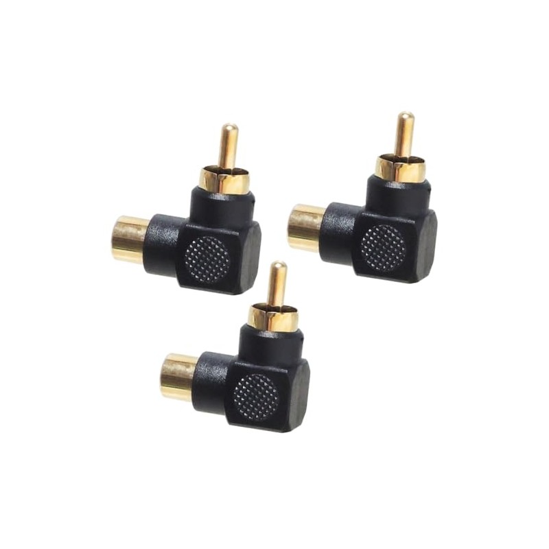 KAUMO RCA Plug Right Angle 90 Degree 90° 90° Gold