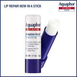 Aquaphor Lip Repair Stick Multipack- Soothes Dry Chapped Lips (4)- .17oz. sticks, 0.68 Ounces