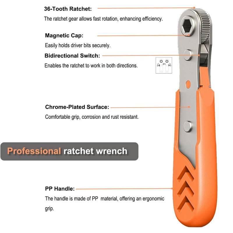 Right Angle Screwdriver 24 in 1 Ratchet Screwdriver Set with