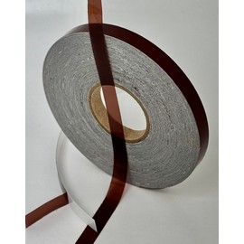 Paper Street Plastics Colored Transparent Tape with Sticky Adhesive (Brown, 1/4 inch x 50 feet)