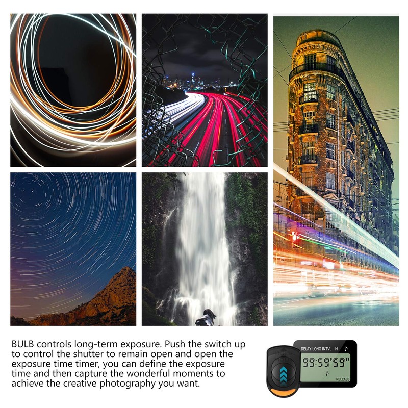 Neewer Digital Timer Remote Shutter Release Trigger(Replacement for MC-DC2)for Nikon