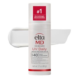 EltaMD UV Daily SPF 40 Face Sunscreen Moisturizer with Zinc Oxide, Daily Face Moisturizer with SPF, Sunscreen for Dry Skin