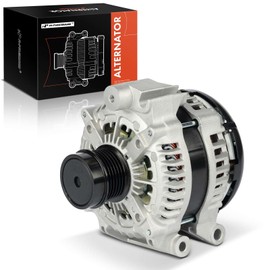 A-Premium Alternator Compatible with Ram ProMaster 1500 2014-2021 3.6L, ProMaster 2500 2014-2021 3.6L, ProMaster 3500 2014-2021 3.6L, 12V 180A 6-Groove Decoupler Pulley Clockwise, Replace# 2100795