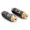 Sinuslive CSF 2x Audio Car Hi-Fi RCA Sockets Metal for