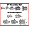 Straight -10AN Flare Male to 1/2"NPT Pipe Turbo Drain Adapter