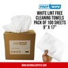 Prep Wipe Lint Free Cleaning Towels Pack of 100 Sheets