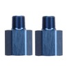 1Pair Pipe Fitting Adapter Blue Perfect Sealing Rustproof 1/8 NPT