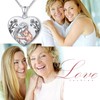 Sterling Silver Mother Daughter Heart Locket Necklace That Holds Pictures
